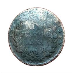 Alternative view of British India ONE QUARTER ANNA Key Date 1857 EAST INDIA COMPANY Inverted Axis **EX-RARE** Poor Grade