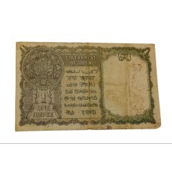 Alternative view of British India ONE RUPEE Year 1940 Sign C. JONES King GEORGE-VI Green Serial in Collectable Grade.