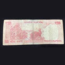 Alternative view of 100000 OLD ishu 20 Rupees Note Raghuram Rajan