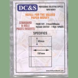 BankNote Pages 3 Dividor Kintome