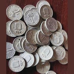 Belgian Congo, Rwanda and Urundi, 1 Franc, 1957 – 1960, KM #4, Circulated Condition.