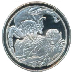 Alternative view of New Zealand 1 Dollar (Shelob’s Lair) 1 Dollar - Elizabeth Ii Silver (.925) Weight 28.28 G Unc