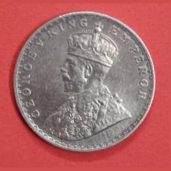 Alternative view of Rare Half Rupee 1934 George V king British India Extremely Fine Grade Coin