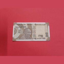 10 Rs Star Note Ending with 786 and Reverse Prefix also 786