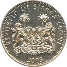 Alternative view of Sierra Leone, 1 Dollar, 2005, KM# 32, Animals of Africa Series – Gorilla, UNC Condition.