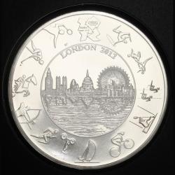Alternative view of England 2012 Olympic £ 5 Coin Celebrating London 2012 Proof The Royal Mint ishu set