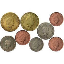 Alternative view of TOKELAU, 2017, 8 COINS FAUNA SET, UNC CONDITION.