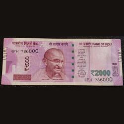 786000 Super Fancy Number Urjit patel 2000 Ruppes Most Demanding Note