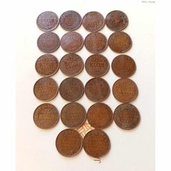 Set of 22 different year king and emperor George v King and emperor George vi Denomination 1 ₹