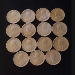 COLLECTION KING👑👑👑👑 GEORGE V YEARS HALF ruppee DATES DETAILS:- 1916/17/1918/19/21/22/23/24/25/