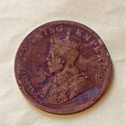 Alternative view of Rare rare King and emperor geroge v One quarter anna Year 1911 Condition as per image
