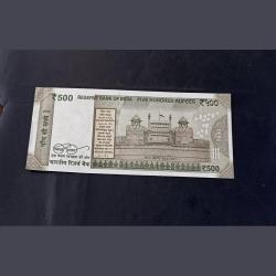 Alternative view of Reserve Bank of India 500₹ note Unc condition Fancy number 300000
