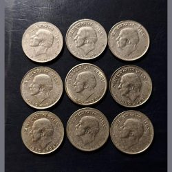 Alternative view of Indian Symbol of Jawaharlal Nehru Denomination 50 Paisa Year 1889- 1964 Same and similar set are