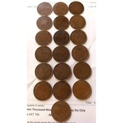 Rare rare Set of 19 pieces of 19 different year king and emperor George v And king and emperor Geo