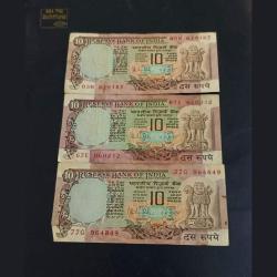 Reserve Bank of India 10₹ note Governor Rana Malhotra Condition as per image