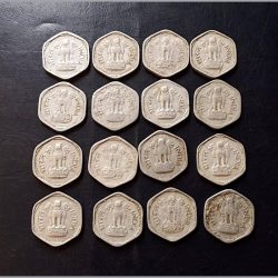 India Denomination 3 paise Metal aluminium Same and similar piece available