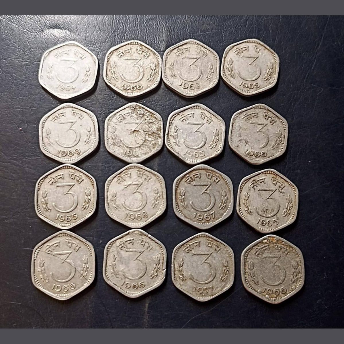 India Denomination 3 paise Metal aluminium Same and similar piece available - Image 2