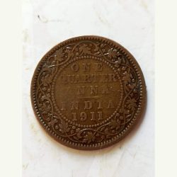 Alternative view of King and emperor George v Denomination 1 ₹ Metal copper Same and similar piece is available