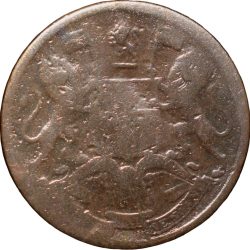 Copper 1/2 Pice of East India Company (AD 1853) of Calcutta Mint