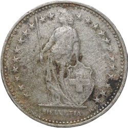 Copper-Nickel 1/2 Franc of Switzerland Country (AD 1994) Scarce