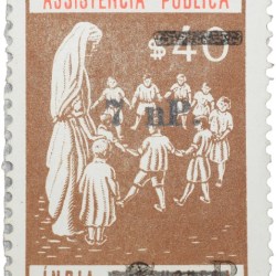 Postal Stamp of India Portugues - Assistencia Publica Cancelled and Over Printed Brown 7 New Paise by GOI, Mint Un-Used as per Image.