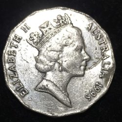Alternative view of › Australia 50 Cents1995 - Elizabeth II 3rd Portrait - Edward "Weary" Dunlop Commemorative Issue Rare Coin #D-74
