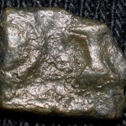 Copper Coin of Ujjaini(200 BC) with Tribal Circular Symbol & Human standing facing RB 152 Rare