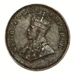 Alternative view of British India 1/12 ANNA Year 1915 King GEORGE-V in High Collectable Grade.