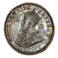 Alternative view of British India Copper 1/12 ANNA Year 1932 King GEORGE-V in AUNC High Grade.