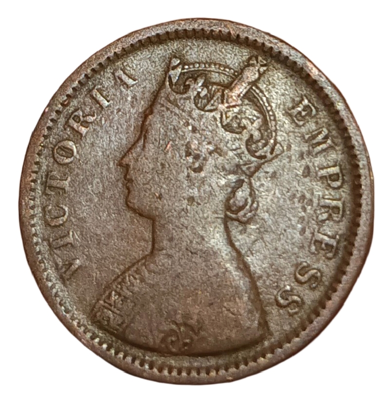 British India Copper 1/2 PICE Year 1894 VICTORIA EMPRESS Collectable Grade. - Image 2