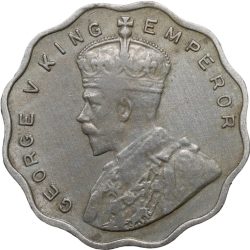 Copper-Nickel 1 Anna of George V (AD 1936) of Bombay Mint
