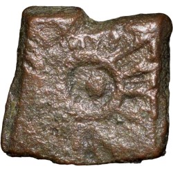 Copper Coin of City-State 'Eran-Vidisha' (2nd Cen. BC) with 6-Armed Symbol