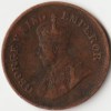 1/2 Pice 1912 Copper Coin of King George V British India Coinage