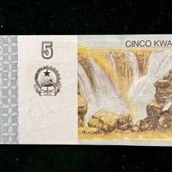 Alternative view of ANGOLA 5 KWANZA World Bank note Series ending 786 Unique and Rare