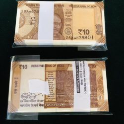 Rs 10 India Banknote Replacement Star Issue 25A Inset R Serial Bundle Gem Unc 2019 Shaktikant Das