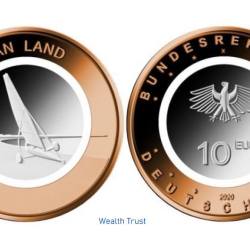 ON LAND 2020 BU Coin BU Coin 10 EURO Series Extremely Rare and Popular Across Europe