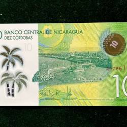 Alternative view of NICARAGUA 10 World Bank note Series ending 786 Unique and Rare