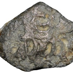 Alternative view of Copper Coin of City-State Sukatimati (2nd Cen. BC) with Horse facing Right/Animal motif