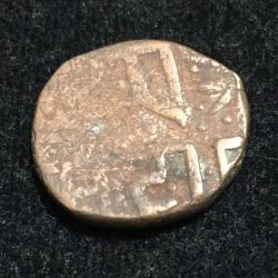 Alternative view of Rare Sikh Empire of 1 Paisa 1828 Ranjit Singh Amritsar Mint Coin #I-73