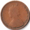 Rare Half Anna 1862 Copper Coin of Queen Victoria British India Coinage