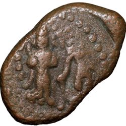 Copper Kasu of Sasivarnadeva(AD 1730-50) of Sivaganga Raja's Ty.12.4