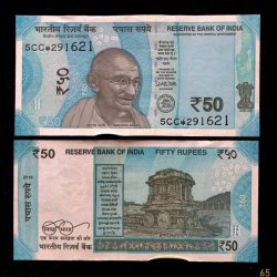 FS65 Rs 50 India Banknote Star Replacement Issue 5CC INSET L 2018 Limited Issue