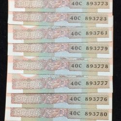 K.R. Puri Two Rupees Rare GEM UNC (10 pcs LOTT)
