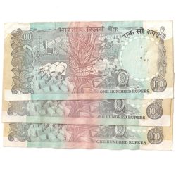 3 Different Signature 100 Rupee Agriculture Isssue Bank Note of RBI