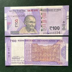 GS - 97 Rs 100 India Banknote Star Replacement Issue 2CC INSET L 2019 Limited Issue