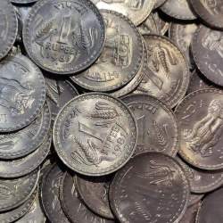 One Rs Scare Coin 1981 Year Gem Bunc Condition Coins 100 Pcs