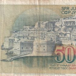 Alternative view of Yugoslavia 50000 Dinara rare Note lowest Price