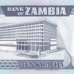Alternative view of Zambia 10 Kwacha Rare GEM UNC Note