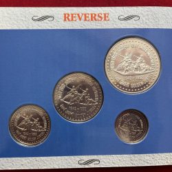 Alternative view of Quit India Movement (Unc set) 4 coin set Mumbai mint