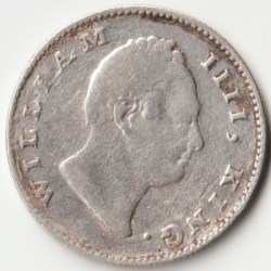 Alternative view of Extremely Rare Half Rupee 1835 with Die Rotation 1 O’clock Error of East India Company of William IV Silver Coin